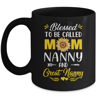 Blessed To Be Called Mom Nanny Great Nanny Mothers Day Mug | siriusteestore