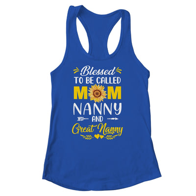 Blessed To Be Called Mom Nanny Great Nanny Mothers Day Shirt & Tank Top | siriusteestore