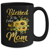 Blessed To Be Called Mom Sunflower Mothers Day Mug | siriusteestore