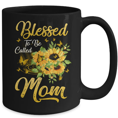 Blessed To Be Called Mom Sunflower Mothers Day Mug | siriusteestore