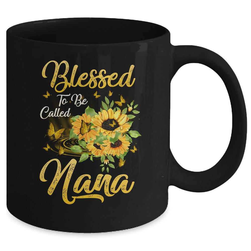 Blessed To Be Called Nana Sunflower Mothers Day Mug | siriusteestore