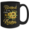 Blessed To Be Called Nana Sunflower Mothers Day Mug | siriusteestore