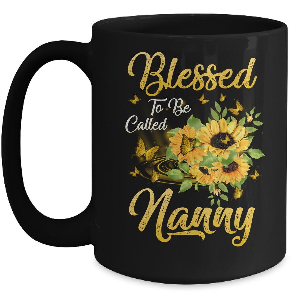 Blessed To Be Called Nanny Sunflower Mothers Day Mug | siriusteestore