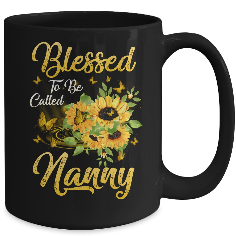 Blessed To Be Called Nanny Sunflower Mothers Day Mug | siriusteestore