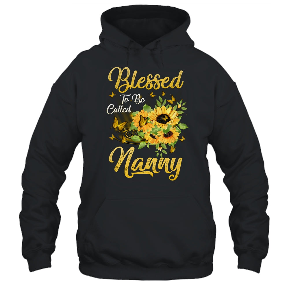Blessed To Be Called Nanny Sunflower Mothers Day Shirt & Tank Top | siriusteestore