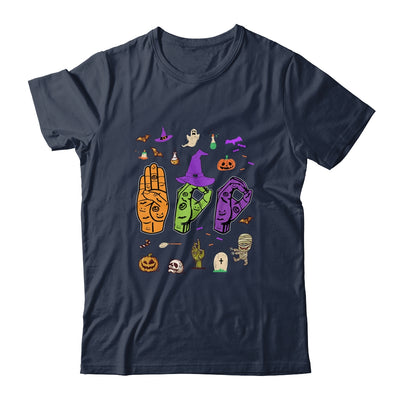 Boo American Sign Language Pride ASL Deaf Halloween Gift Shirt & Hoodie | siriusteestore