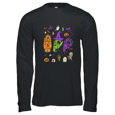 Boo American Sign Language Pride ASL Deaf Halloween Gift Shirt & Hoodie | siriusteestore