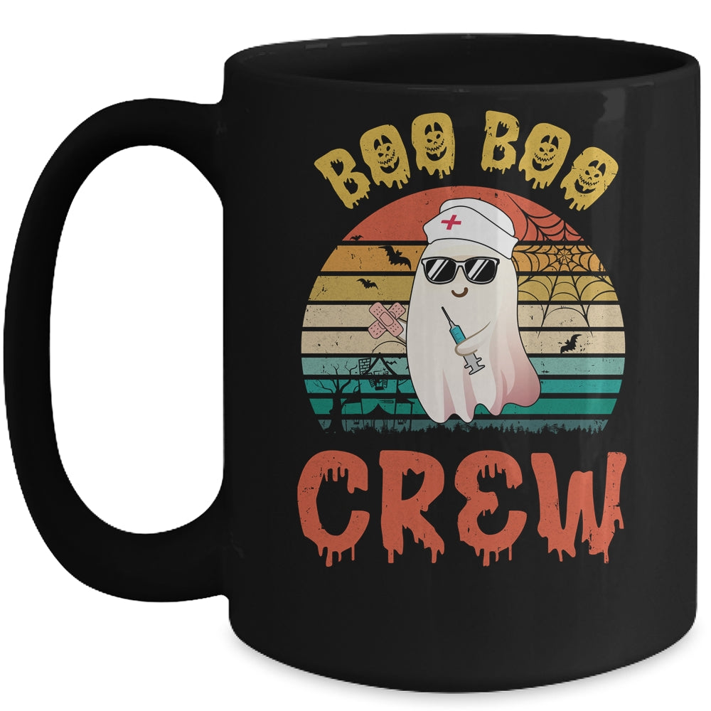 Boo Boo Crew Funny Nurse RN Halloween Ghost Costume Mug | siriusteestore