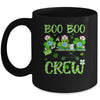 Boo Boo Crew Nurse St Patrick's Day Shamrock Face Mask Nurse Mug | siriusteestore