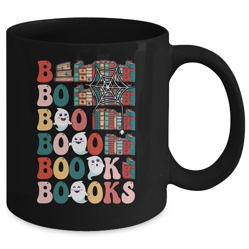 Boooks Ghosts Funny Halloween Teacher Book Library Reading Mug | siriusteestore