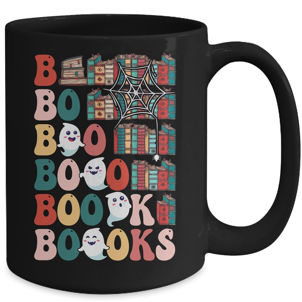 Boooks Ghosts Funny Halloween Teacher Book Library Reading Mug | siriusteestore
