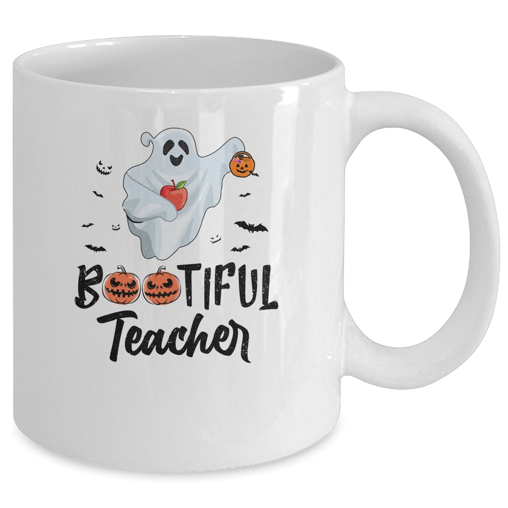 Bootiful Teacher Funny Halloween Gift Mug | siriusteestore