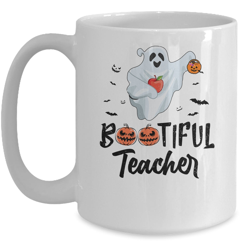 Bootiful Teacher Funny Halloween Gift Mug | siriusteestore