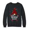 Bossy Gnome Buffalo Plaid Matching Christmas Pajama Gift Shirt & Sweatshirt | siriusteestore