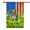 Boxer American USA Flag 4th of July Dog Lover On Independence Day | siriusteestore