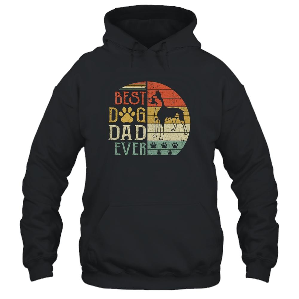 Boxer Best Dog Dad Ever Vintage Father's Day Retro Shirt & Hoodie | Siriustee.com