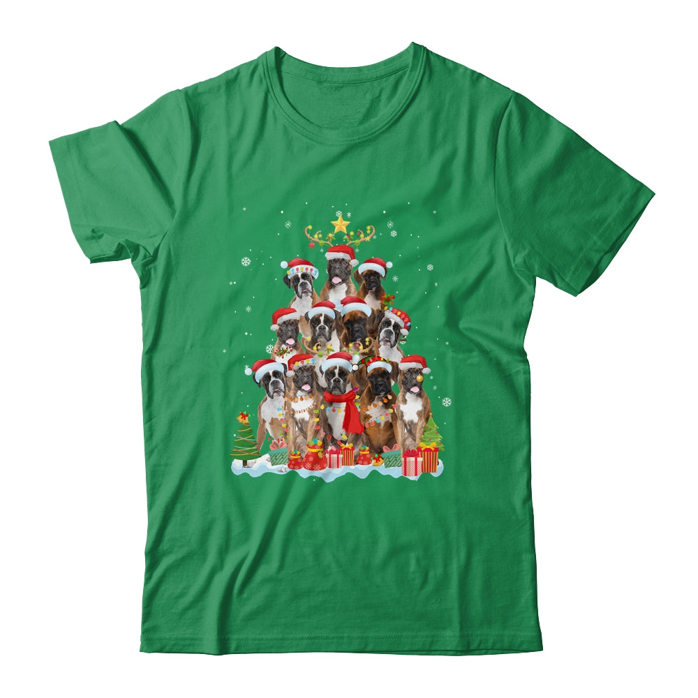 Boxer Christmas Tree Pajama Xmas Shirt & Sweatshirt | siriusteestore