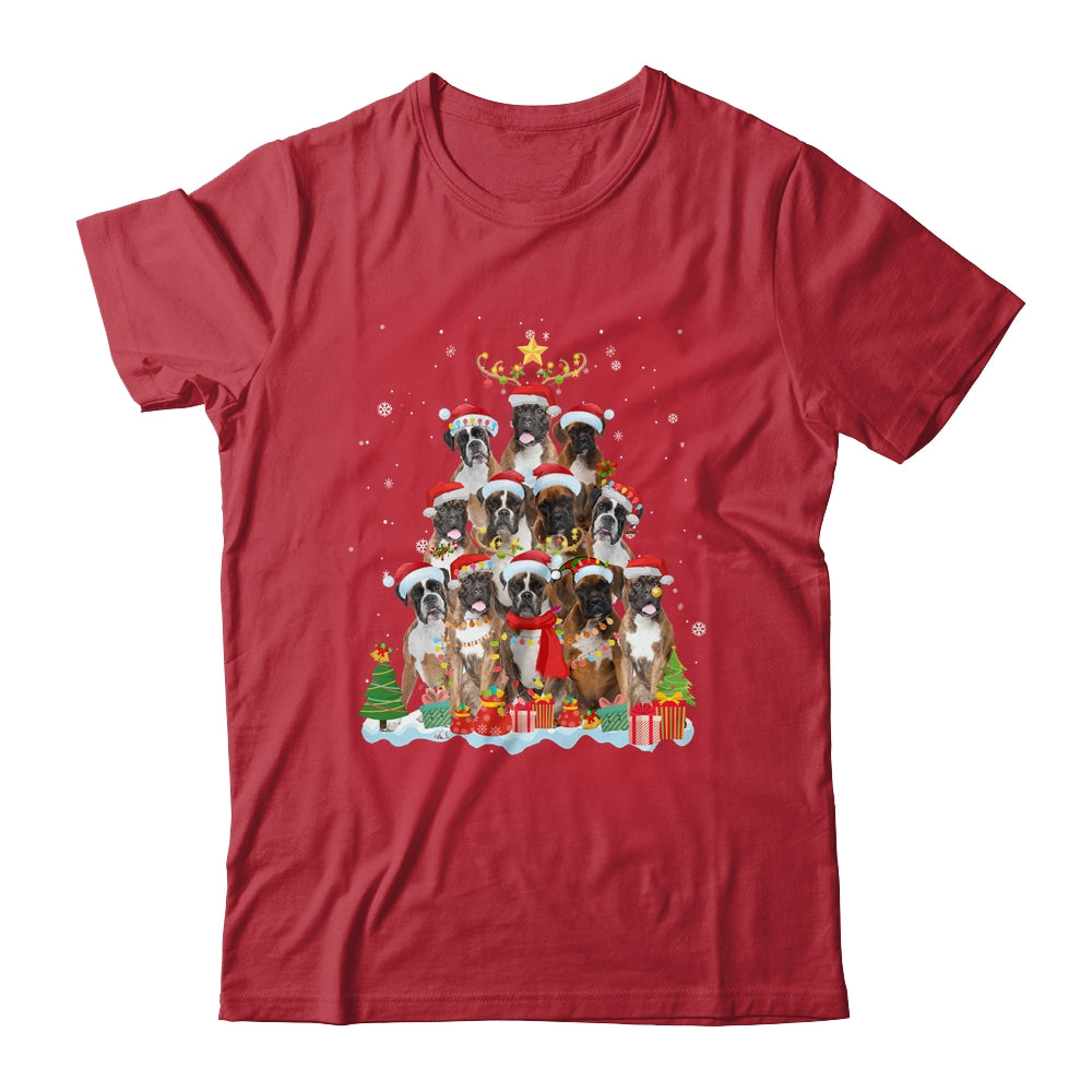 Boxer Christmas Tree Pajama Xmas Shirt & Sweatshirt | siriusteestore