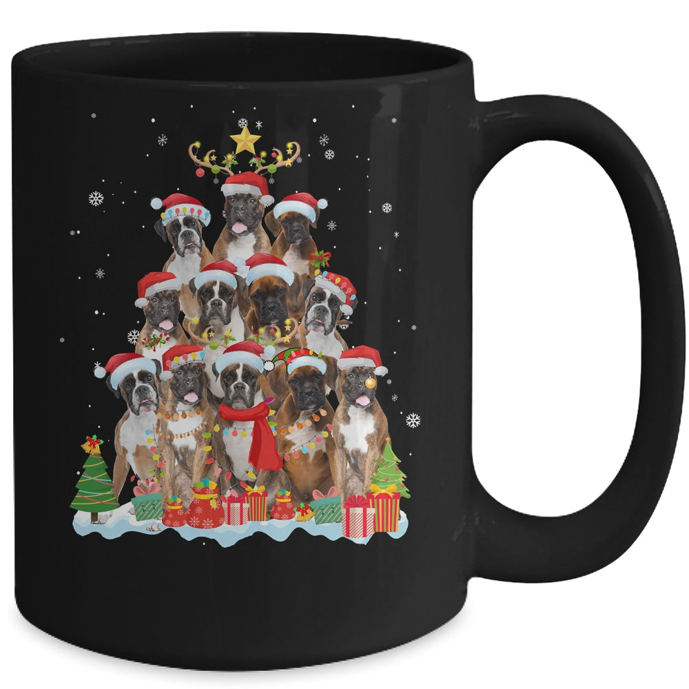 Boxer Christmas Tree Pajama Xmas Mug | siriusteestore