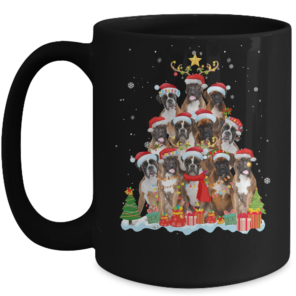 Boxer Christmas Tree Pajama Xmas Mug | siriusteestore