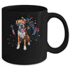 Boxer Dog American USA Flag 4th of July Men women Lover Mug | siriusteestore