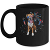 Boxer Dog American USA Flag 4th of July Men women Lover Mug | siriusteestore