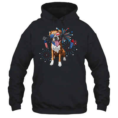 Boxer Dog American USA Flag 4th of July Men women Lover Shirt & Tank Top | siriusteestore