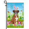 Boxer Happy Easter Day Holiday Flag Funny Dog Dog Wear Bunny Ears Headband Cute for Home Decor | siriusteestore