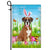 Boxer Happy Easter Day Holiday Flag Funny Dog Dog Wear Bunny Ears Headband Cute for Home Decor | siriusteestore