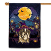 Boxer Witch Halloween Flag Castle Background For Dog Lover Home | siriusteestore