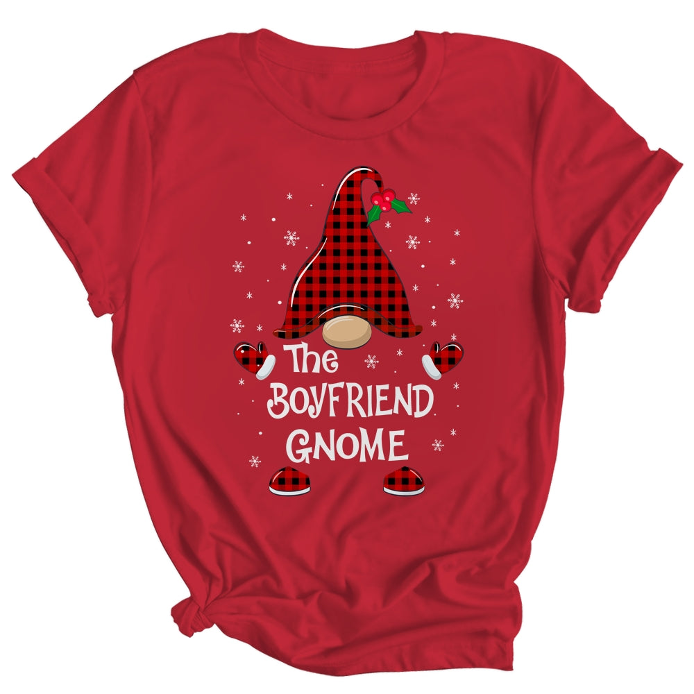 Boyfriend Gnome Buffalo Plaid Matching Christmas Pajama Gift Shirt & Sweatshirt | siriusteestore