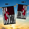 Brain Aneurysm Awareness America Flag Burgundy Ribbon | siriusteestore