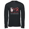 Brain Aneurysm Awareness Peace Love Cure Leopard Shirt & Hoodie | siriusteestore