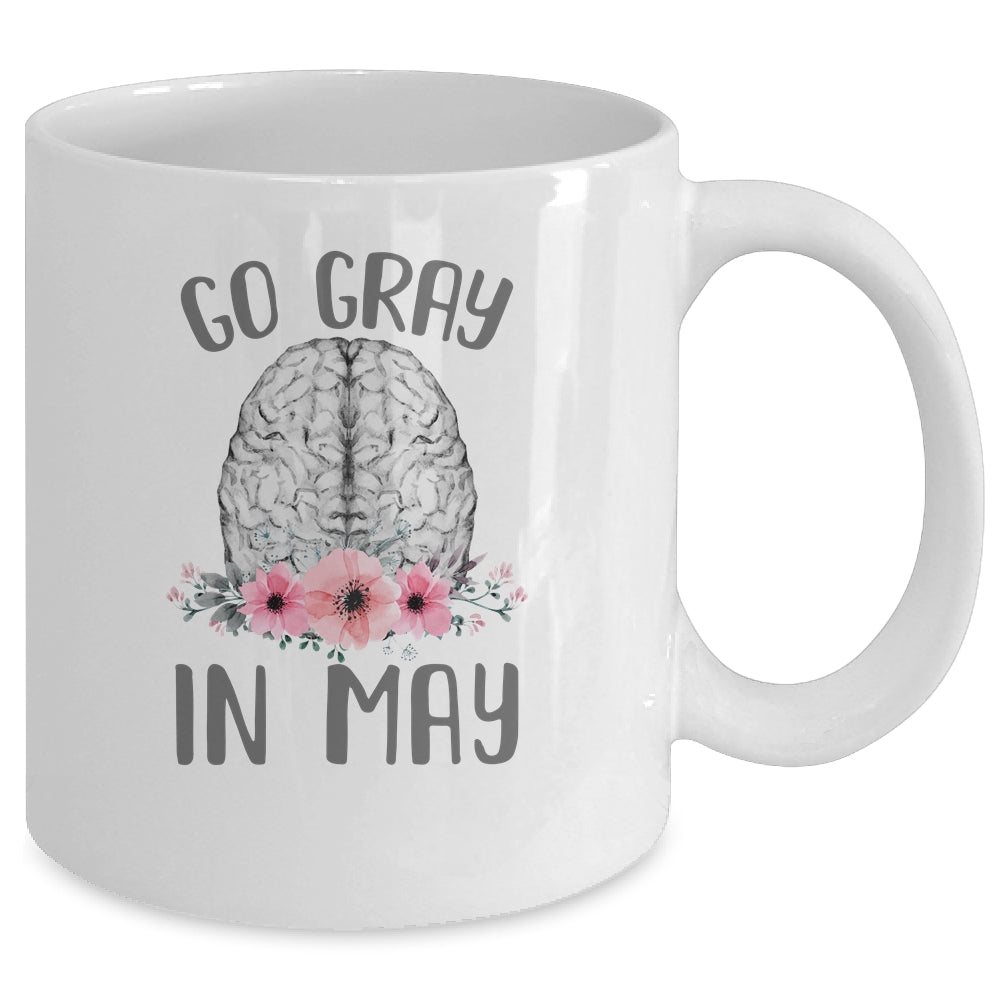 Brain Cancer Awareness Go Gray In May Mug | siriusteestore