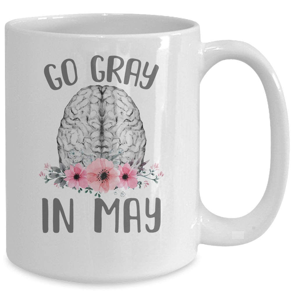 Brain Cancer Awareness Go Gray In May Mug | siriusteestore
