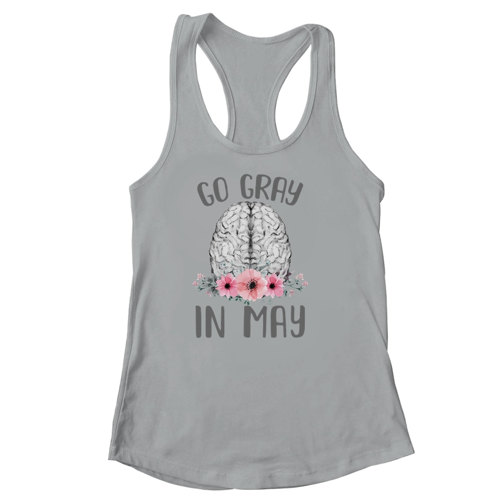 Brain Cancer Awareness Go Gray In May Shirt & Tank Top | siriusteestore