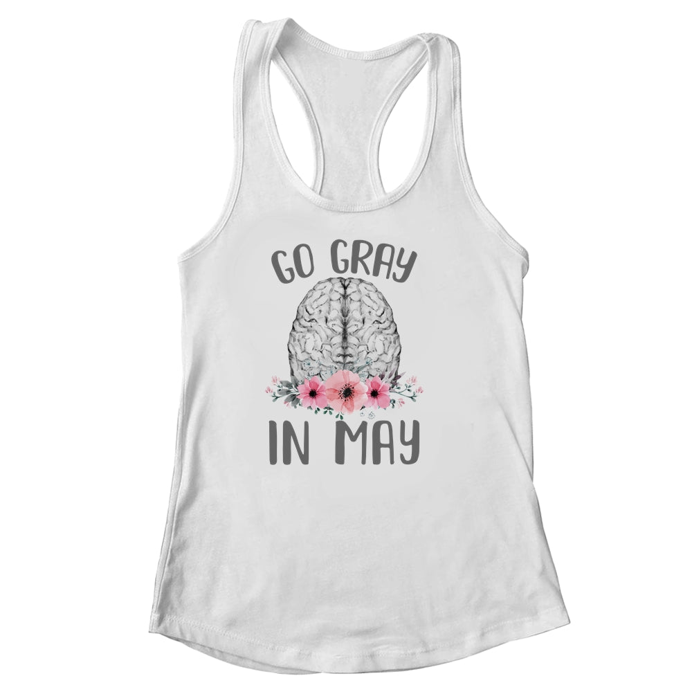 Brain Cancer Awareness Go Gray In May Shirt & Tank Top | siriusteestore