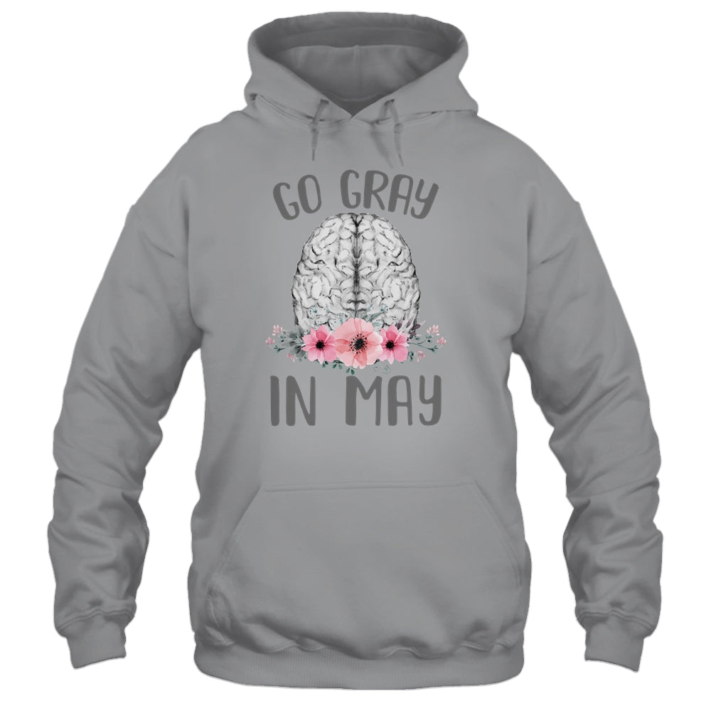 Brain Cancer Awareness Go Gray In May Shirt & Tank Top | siriusteestore