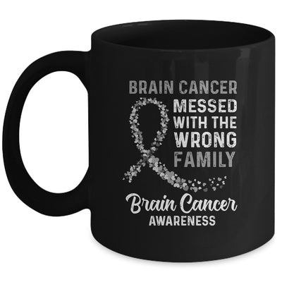Brain Cancer Awareness Messed With The Wrong Family Support Mug | siriusteestore