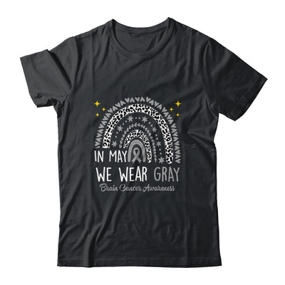 Brain Cancer Awareness Rainbow In May We Wear Gray Shirt & Tank Top | siriusteestore