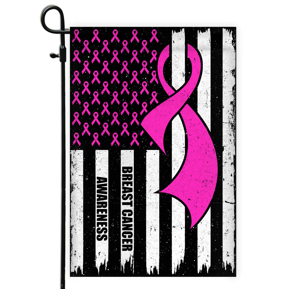 Breast Cancer Awareness America Flag Pink Ribbon | siriusteestore