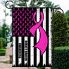 Breast Cancer Awareness America Flag Pink Ribbon | siriusteestore