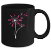 Breast Cancer Awareness Dandelion Pink Ribbon Mug | siriusteestore