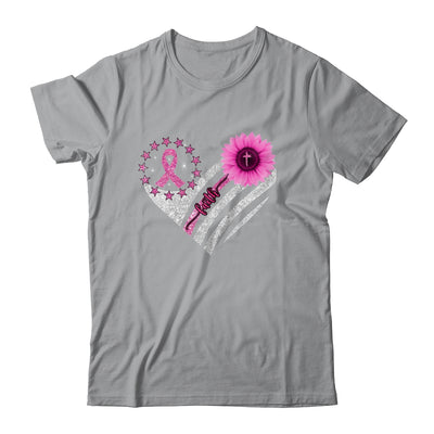 Breast Cancer Awareness Sunflower Faith Bling Bling Shirt & Hoodie | siriusteestore
