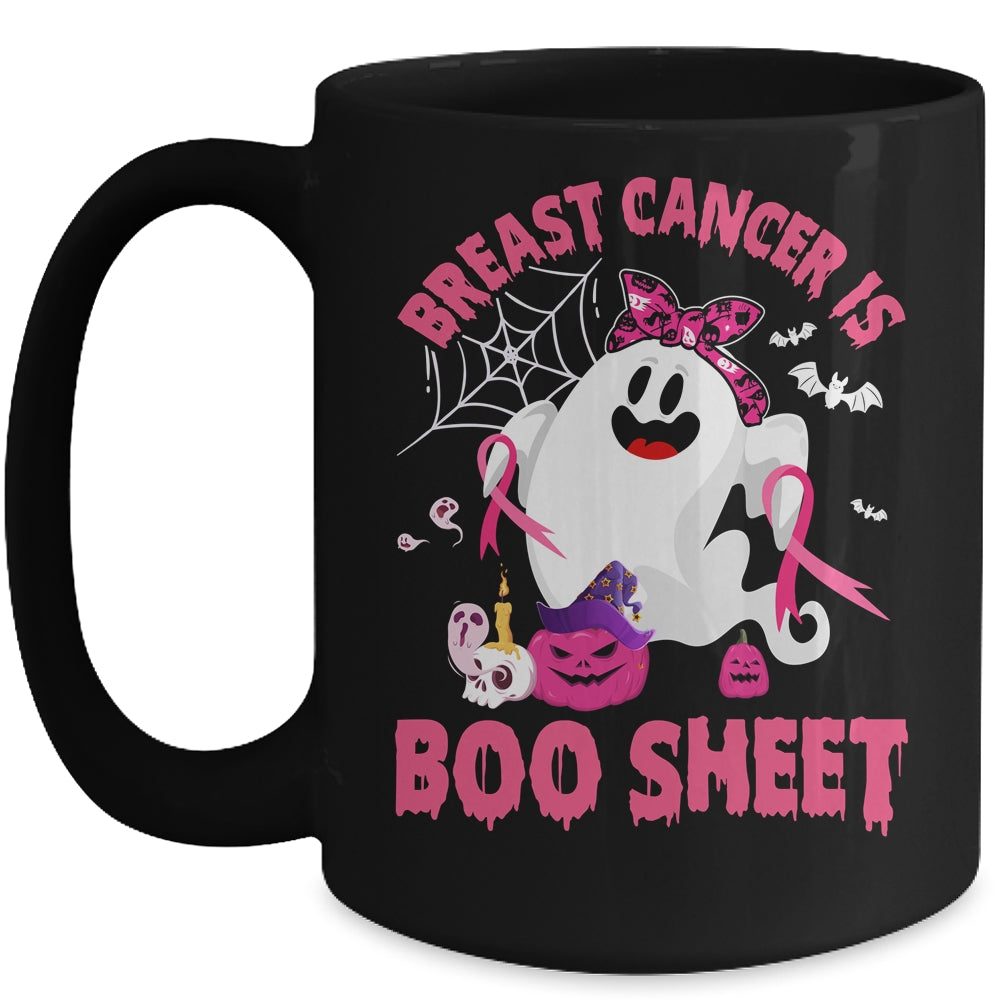 Breast Cancer Is Boo Sheet Ghost Halloween Breast Cancer Mug | siriusteestore