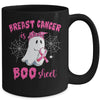 Breast Cancer Is Boo Sheet Ghost Halloween Mug | siriusteestore