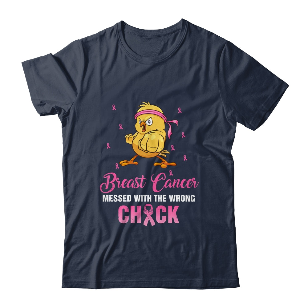 Breast Cancer Messed With The Wrongs Chick Funny Shirt & Tank Top | siriusteestore
