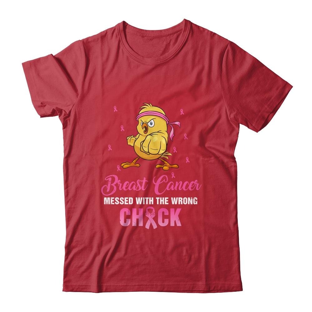 Breast Cancer Messed With The Wrongs Chick Funny Shirt & Tank Top | siriusteestore