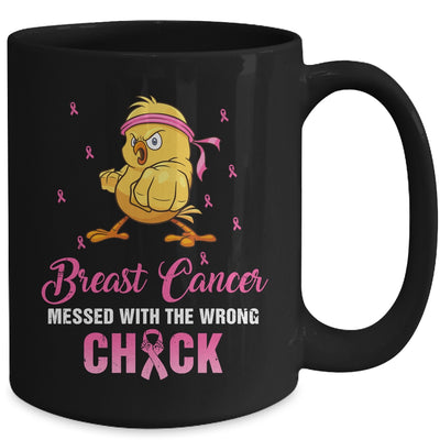 Breast Cancer Messed With The Wrongs Chick Funny Mug | siriusteestore