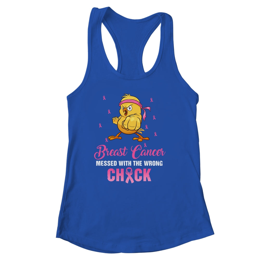 Breast Cancer Messed With The Wrongs Chick Funny Shirt & Tank Top | siriusteestore